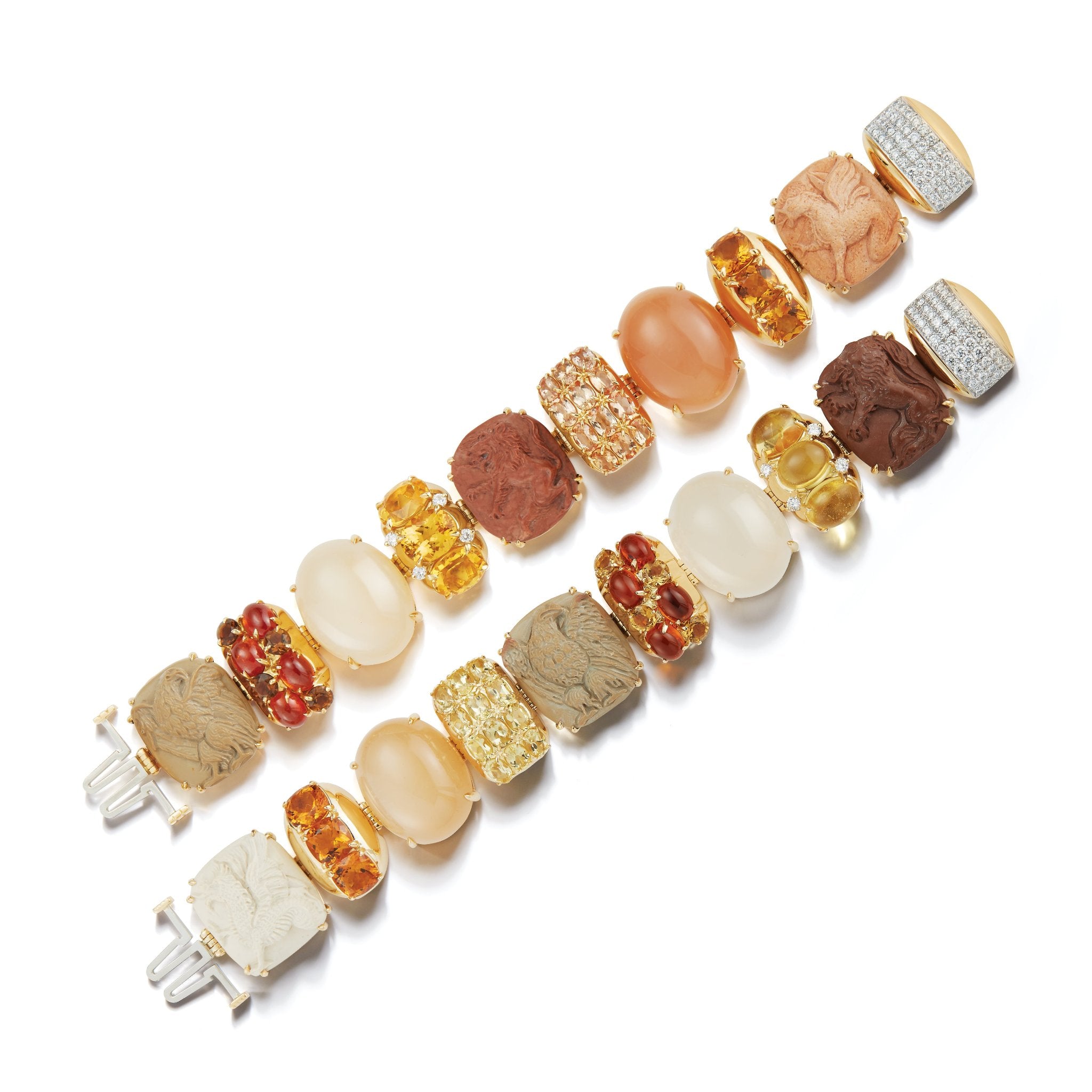 Lava Rio Bracelets in Multi Stone with Diamonds