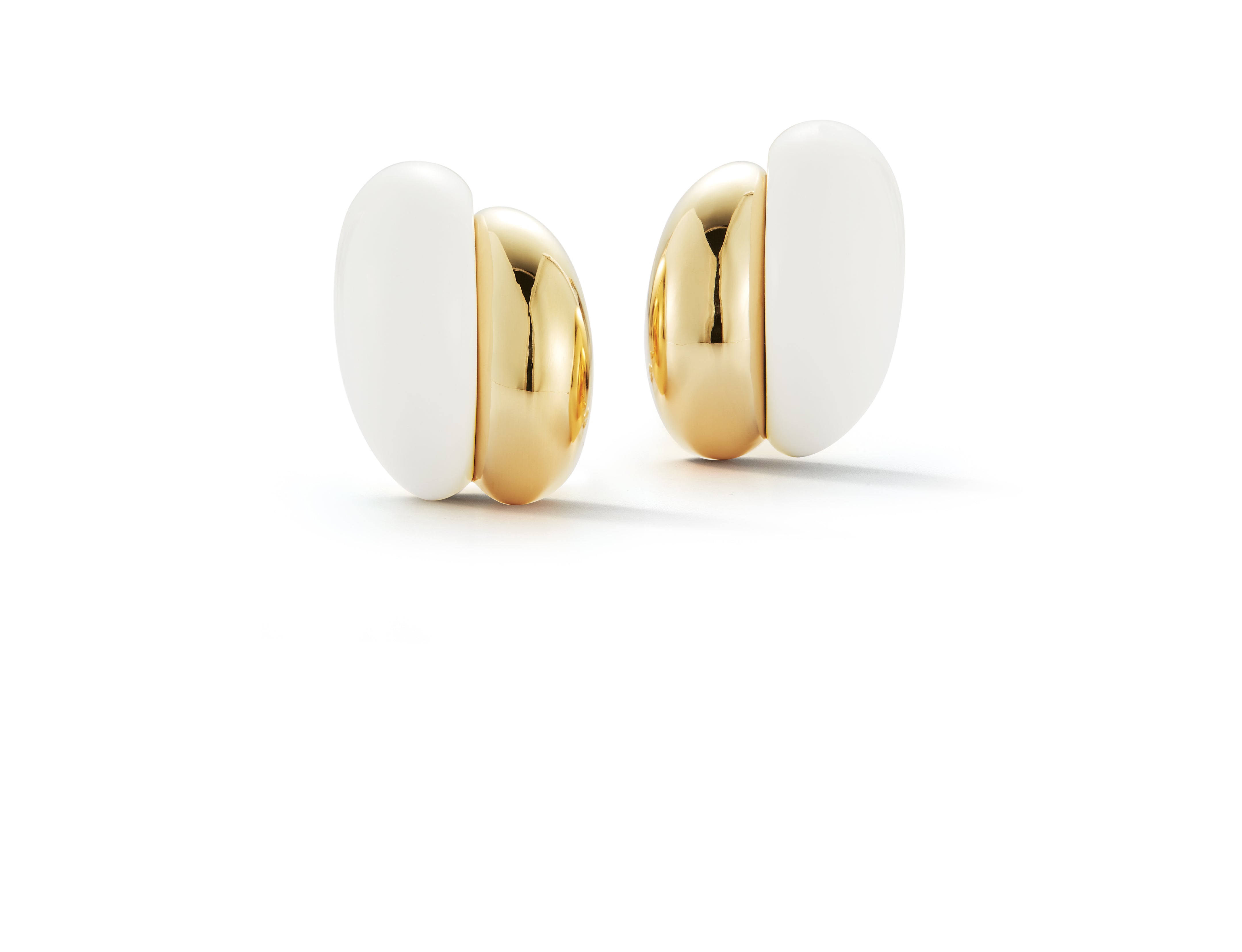 White hot sale ceramic earrings